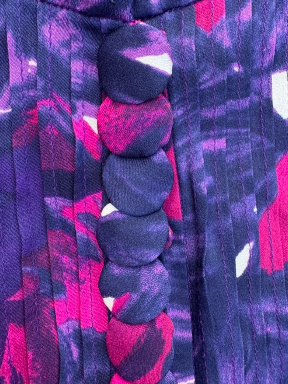 Elie Tahari, Silk Abstract Print Blouse, Size Small